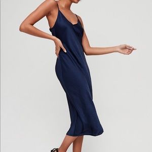Wilfred Only Slip Midi Dress- satin
